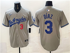 Los Angeles Dodgers #3 Edwin Diaz Gray Limited Jersey