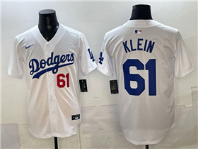 Los Angeles Dodgers #61 Will Klein White Limited Jersey
