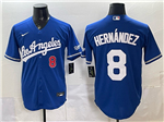 Los Angeles Dodgers #8 Enrique Hernández Blue Alternate Limited Jersey