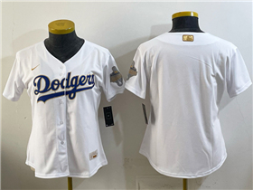 Los Angeles Dodgers Women's White 2026 Gold Collection Jersey