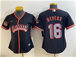 San Francisco Giants #16 Rafael Devers Women's Black Alternate Limited Jersey