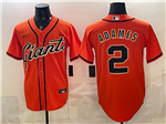 San Francisco Giants #2 Willy Adames Orange Limited Jersey