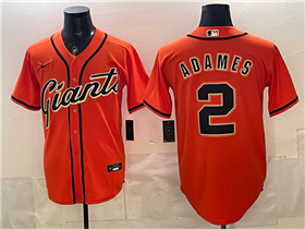 San Francisco Giants #2 Willy Adames Orange Limited Jersey