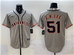 San Francisco Giants #51 Jung Hoo Lee Gray Limited Jersey