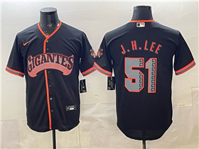San Francisco Giants #51 Jung Hoo Lee Black Alternate Limited Jersey