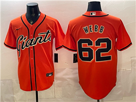 San Francisco Giants #62 Logan Webb Orange Limited Jersey