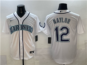 Seattle Mariners #12 Josh Naylor White Limited Jersey