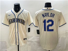 Seattle Mariners #12 Josh Naylor Cream Limited Jersey