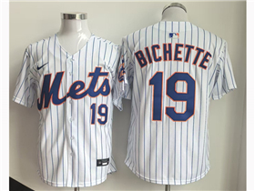 New York Mets #19 Bo Bichette White Limited Jersey
