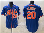 New York Mets #20 Pete Alonso Royal Blue Limited Jersey
