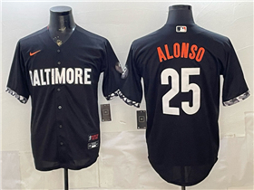 Baltimore Orioles #25 Pete Alonso Black City Connect Jersey