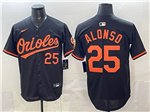 Baltimore Orioles #25 Pete Alonso Black Limited Jersey