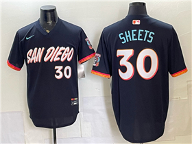 San Diego Padres #30 Gavin Sheets Navy 2026 City Connect Jersey