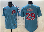 Philadelphia Phillies #29 John Kruk Light Blue Jersey