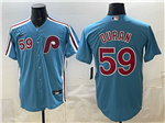 Philadelphia Phillies #59 Jhoan Duran Light Blue Jersey