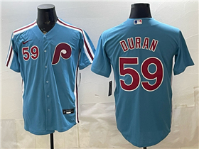 Philadelphia Phillies #59 Jhoan Duran Light Blue Jersey