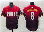 Philadelphia Phillies #8 Nick Castellanos Red 2024 City Connect Limited Jersey