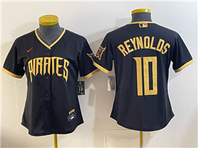 Pittsburgh Pirates #10 Bryan Reynolds Women's Black 2026 City Connect Jersey