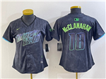 Tampa Bay Rays #18 Shane McClanahan Women's Charcoal 2024 City Connect Limited Jersey