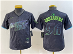 Tampa Bay Rays #56 Randy Arozarena Youth Charcoal 2024 City Connect Limited Jersey