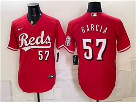 Cincinnati Reds #57 Julian Garcia Red Limited Jersey