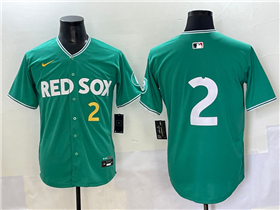 Boston Red Sox #2 Alex Bregman Green 2025 City Connect Limited Jersey