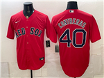 Boston Red Sox #40 Willson Contreras Red Limited Jersey