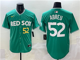 Boston Red Sox #52 Wilyer Abreu Green 2025 City Connect Limited Jersey