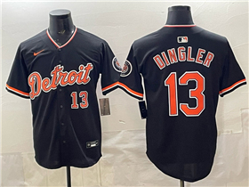 Detroit Tigers #13 Dillon Dingler Alternate Black Limited Jersey