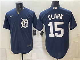 Detroit Tigers #15 Max Clark Navy Limited Jersey