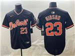 Detroit Tigers #23 Kirx Gibson Alternate Black Limited Jersey