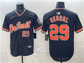 Detroit Tigers #29 Tarik Skubal Alternate Black Limited Jersey