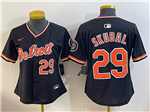 Detroit Tigers #29 Tarik Skubal Women's Alternate Black Limited Jersey