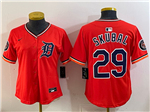 Detroit Tigers #29 Tarik Skubal Orange Women's Limited Team Jersey