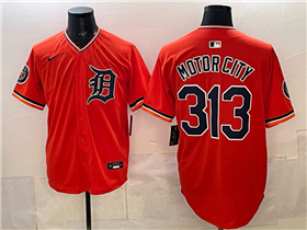 Detroit Tigers 313 Day Motor City Orange Limited Jersey