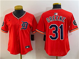 Detroit Tigers #31 Riley Greene Orange Women's Limited Team Jersey