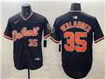 Detroit Tigers #35 Justin Verlander Alternate Black Limited Jersey