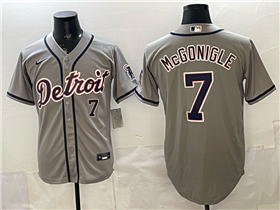 Detroit Tigers #7 Kevin McGonigle Gray Limited Jersey