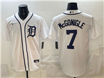 Detroit Tigers #7 Kevin McGonigle White Limited Jersey