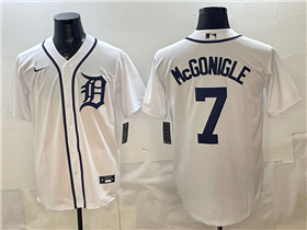Detroit Tigers #7 Kevin McGonigle White Limited Jersey