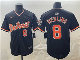 Detroit Tigers #8 Matt Vierling Alternate Black Limited Jersey