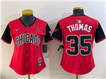 Chicago White Sox #35 Frank Thomas Women's Red 2025 City Connect Limited Jersey