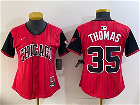 Chicago White Sox #35 Frank Thomas Women's Red 2025 City Connect Limited Jersey
