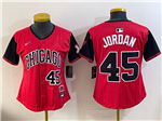 Chicago White Sox #45 Michael Jordan Women's Red 2025 City Connect Limited Jersey