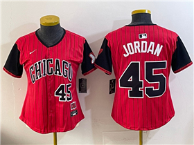 Chicago White Sox #45 Michael Jordan Women's Red 2025 City Connect Limited Jersey