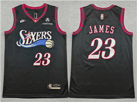 Philadelphia 76ers #23 Lebron James 2025-26 Black Classic Edition Swingman Jersey