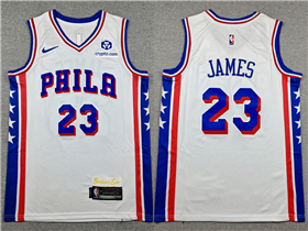 Philadelphia 76ers #23 Lebron James White Swingman Jersey