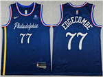 Philadelphia 76ers #77 VJ Edgecombe 2025-26 Navy City Edition Swingman Jersey