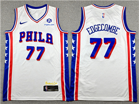 Philadelphia 76ers #77 VJ Edgecombe Blue Swingman Jersey