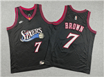Philadelphia 76ers #7 Jaylen Brown Youth 2025-26 Black Classic Edition Swingman Jersey